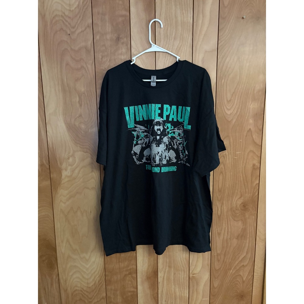 Pantera Vinnie Paul North American Tour 2023-24 T-Shirt Black 3XL Gildan Heavy‎